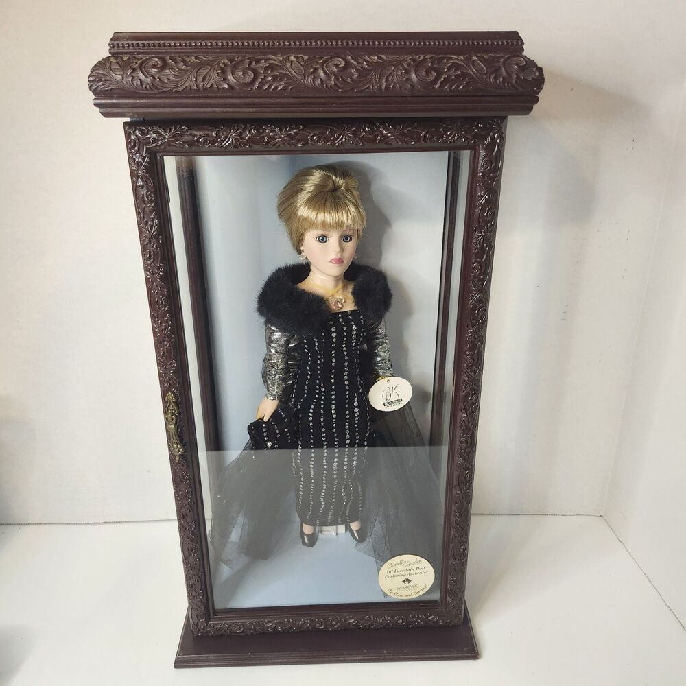 Camellia Garden Gold Key Collection 16" Porcelain Doll With Swarovski Crystals